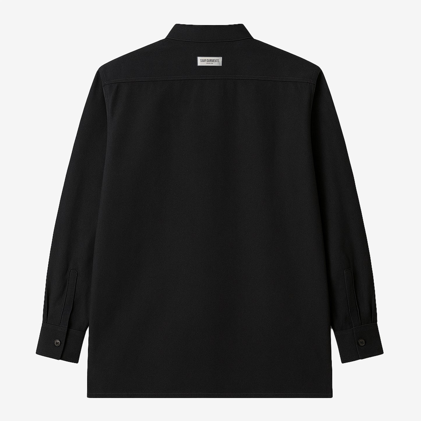 Oversized Band Collar Shirt