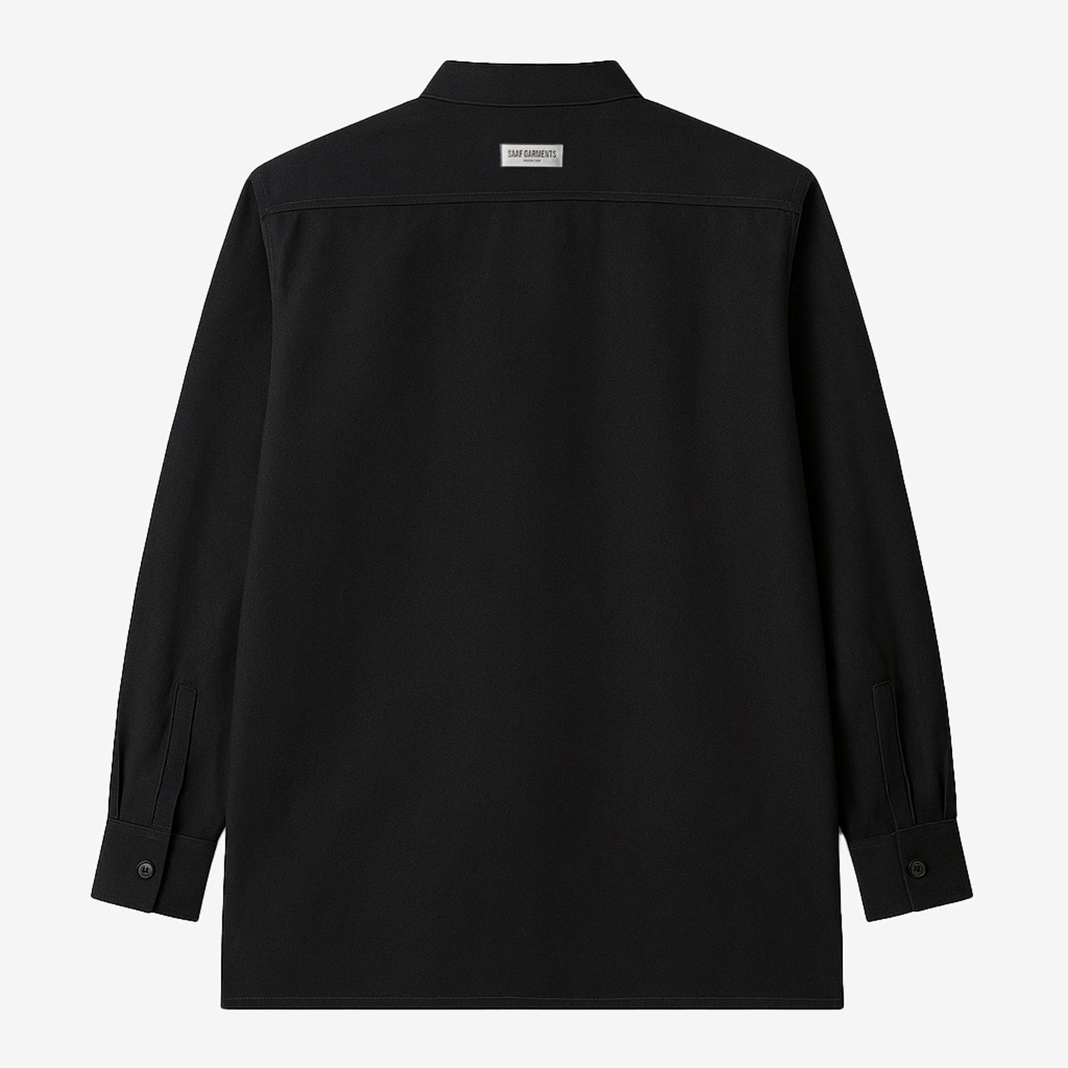 Oversized Band Collar Shirt