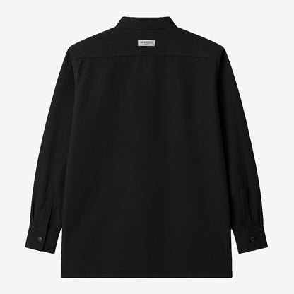 Oversized Band Collar Shirt