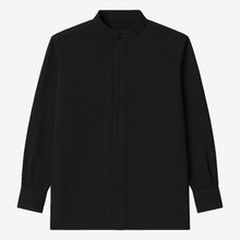 Oversized Band Collar Shirt