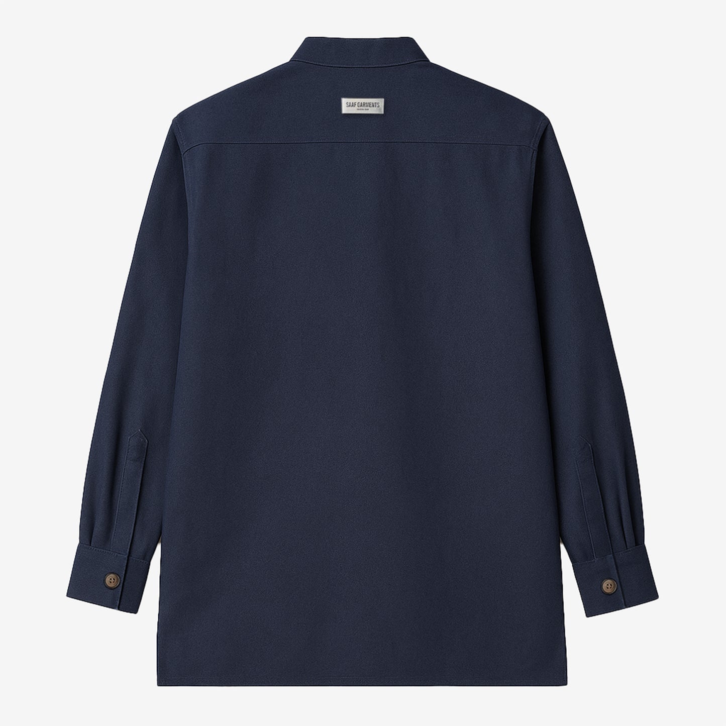 Oversized Band Collar Shirt