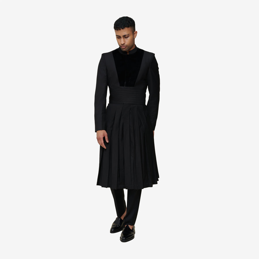 Pleated Long Jacket