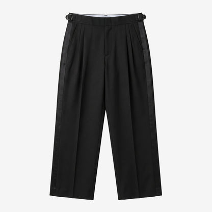 High Waisted Wide Leg Tuxedo Pant