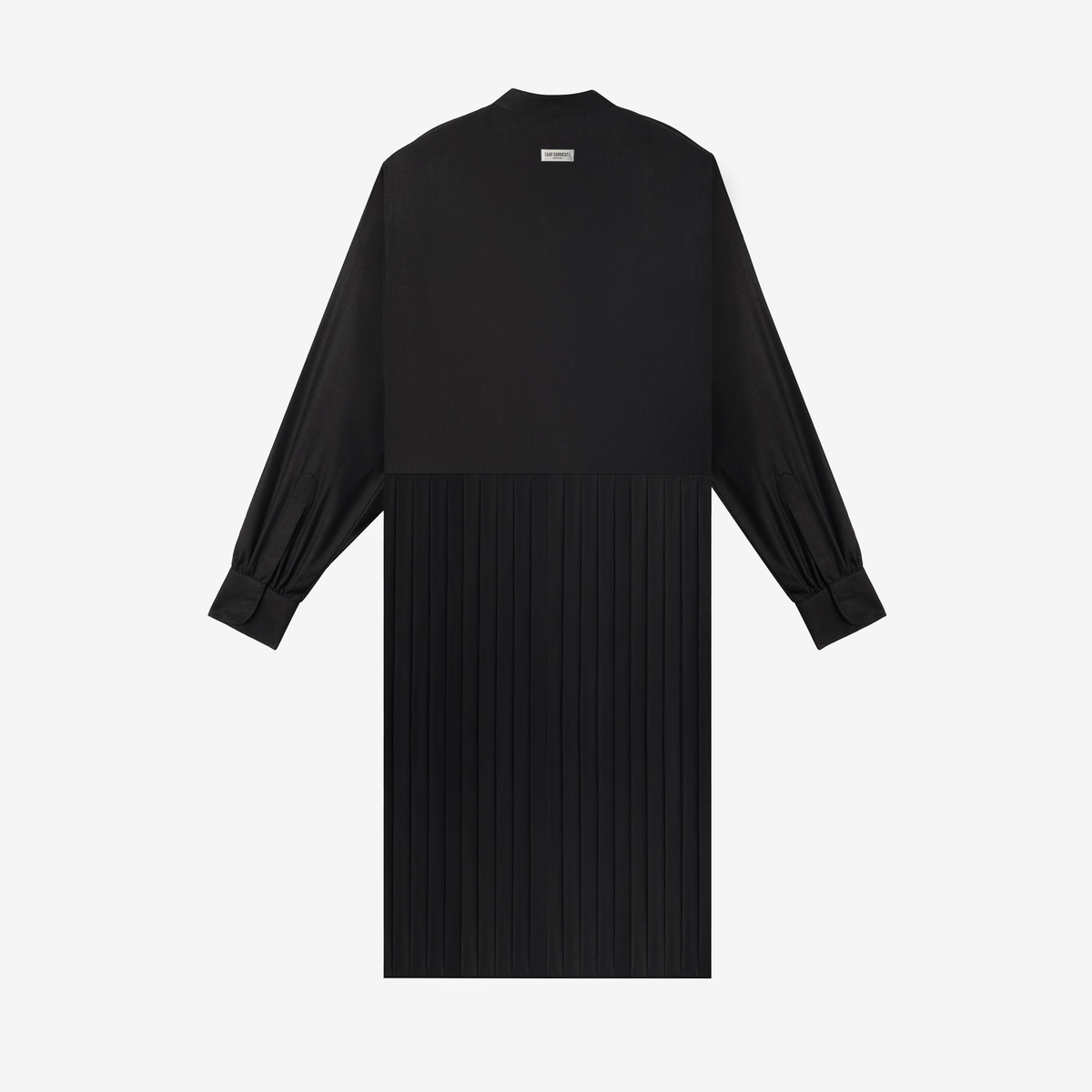 Pleated Mockneck Kurta
