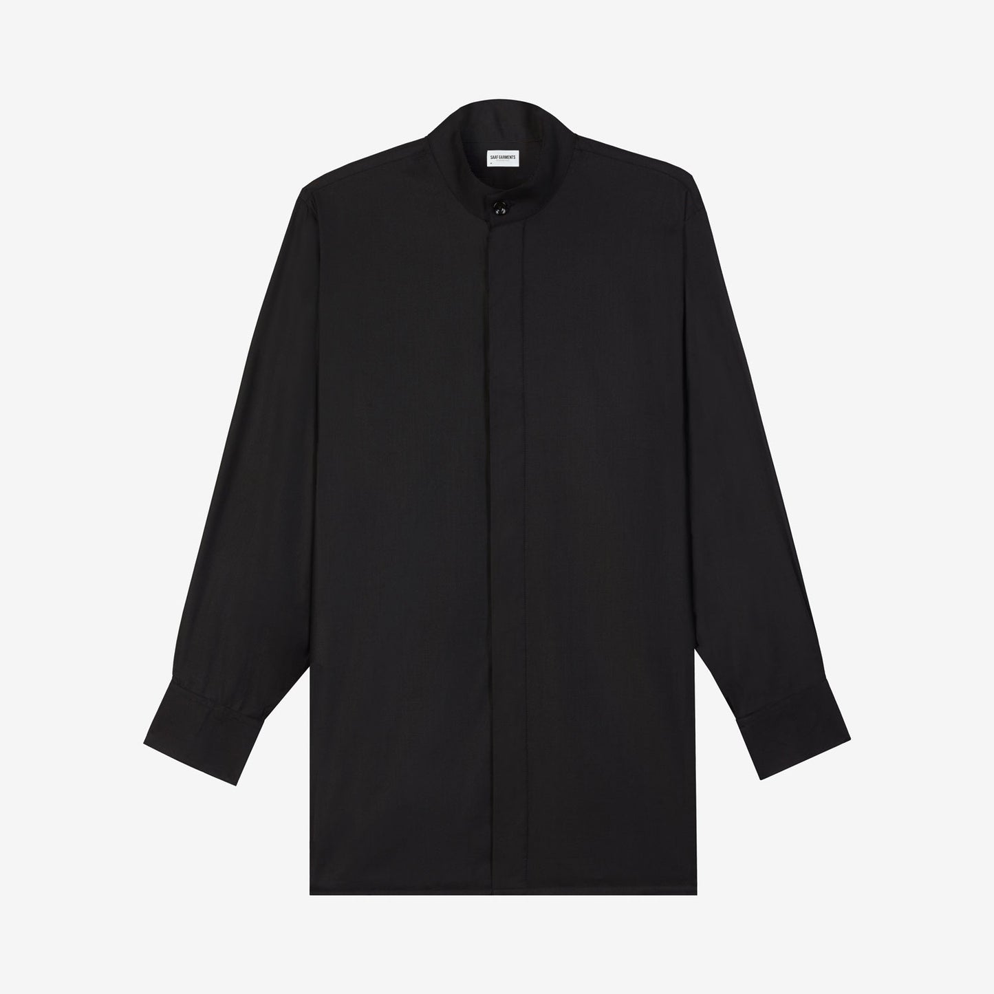 Oversized Band Collar Shirt