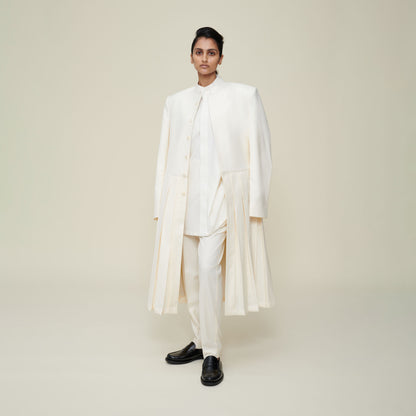 Pleated Long Jacket