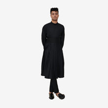 Pleated Mockneck Kurta
