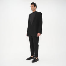 Double Breasted Lapelless Blazer