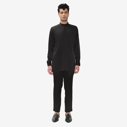 Tailored Band Collar Popover Shirt