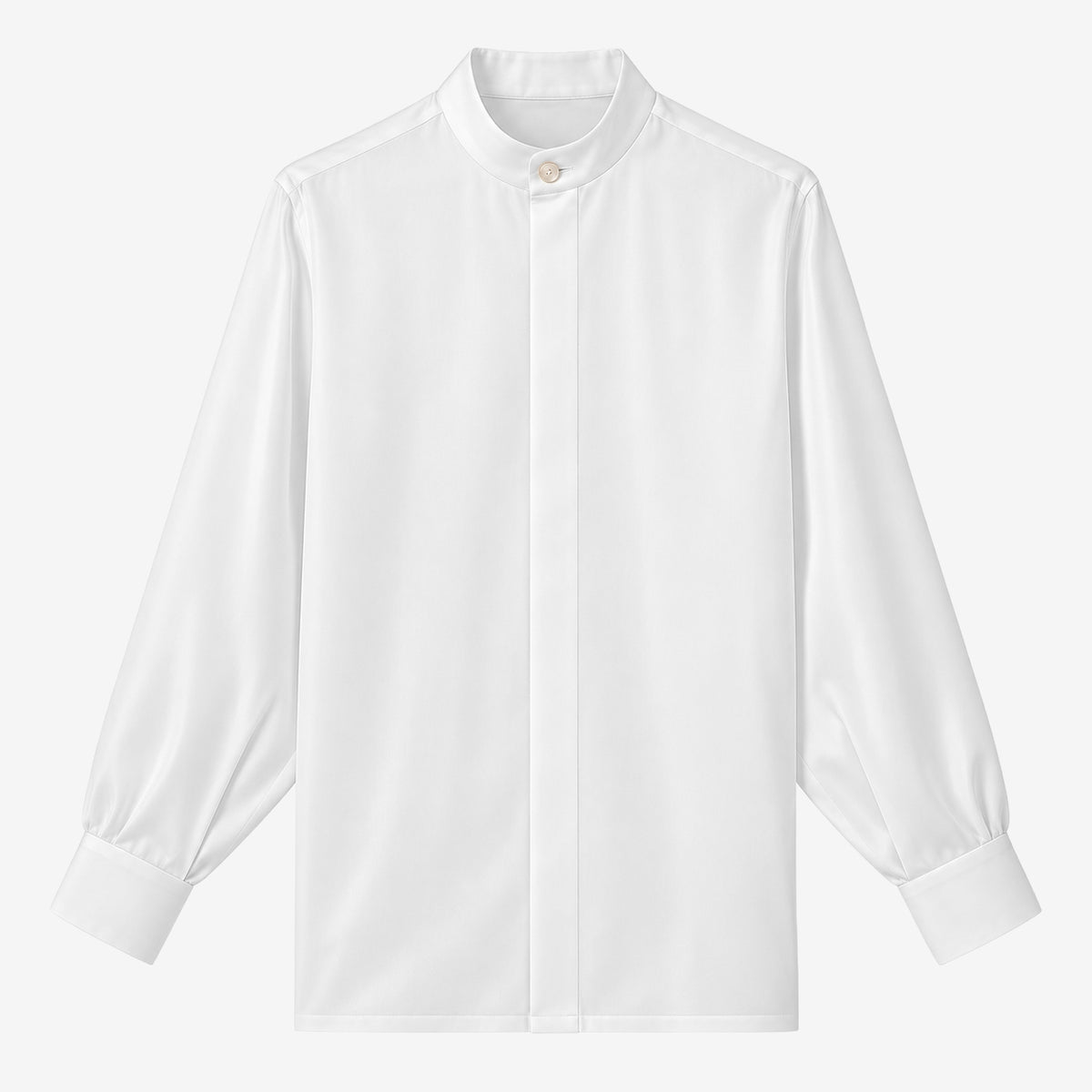 Oversized Band Collar Shirt